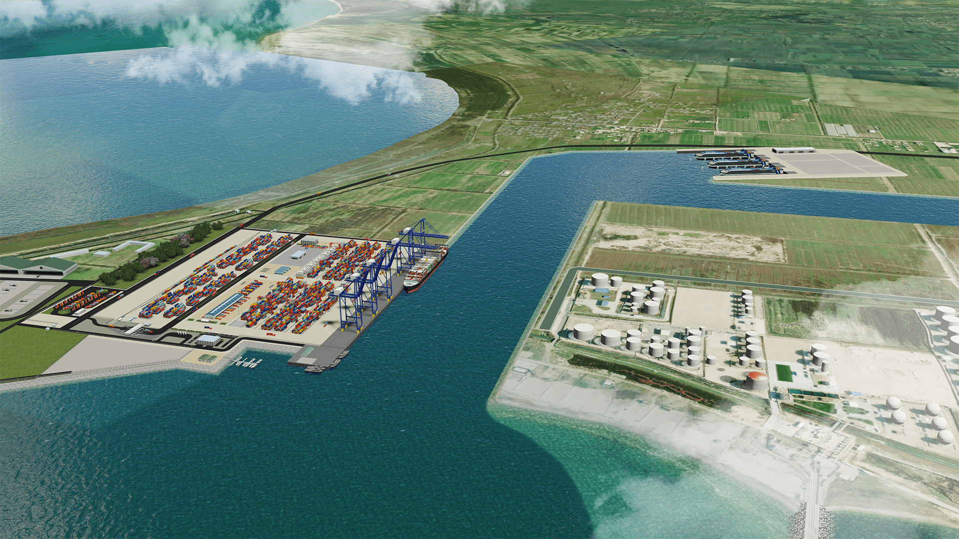 Neestanan Project Construction begins on greenfield port: Vadhvan Mega Port | Haskoning
