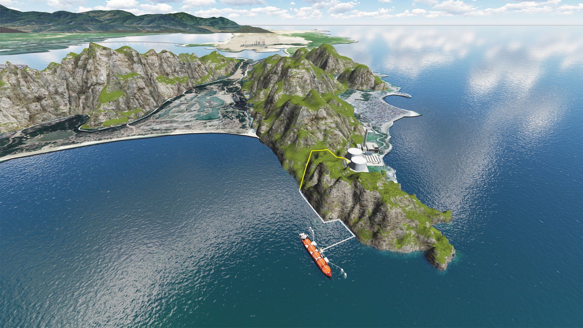 Surveying 2000km of coastline for optimal Ing to powersite