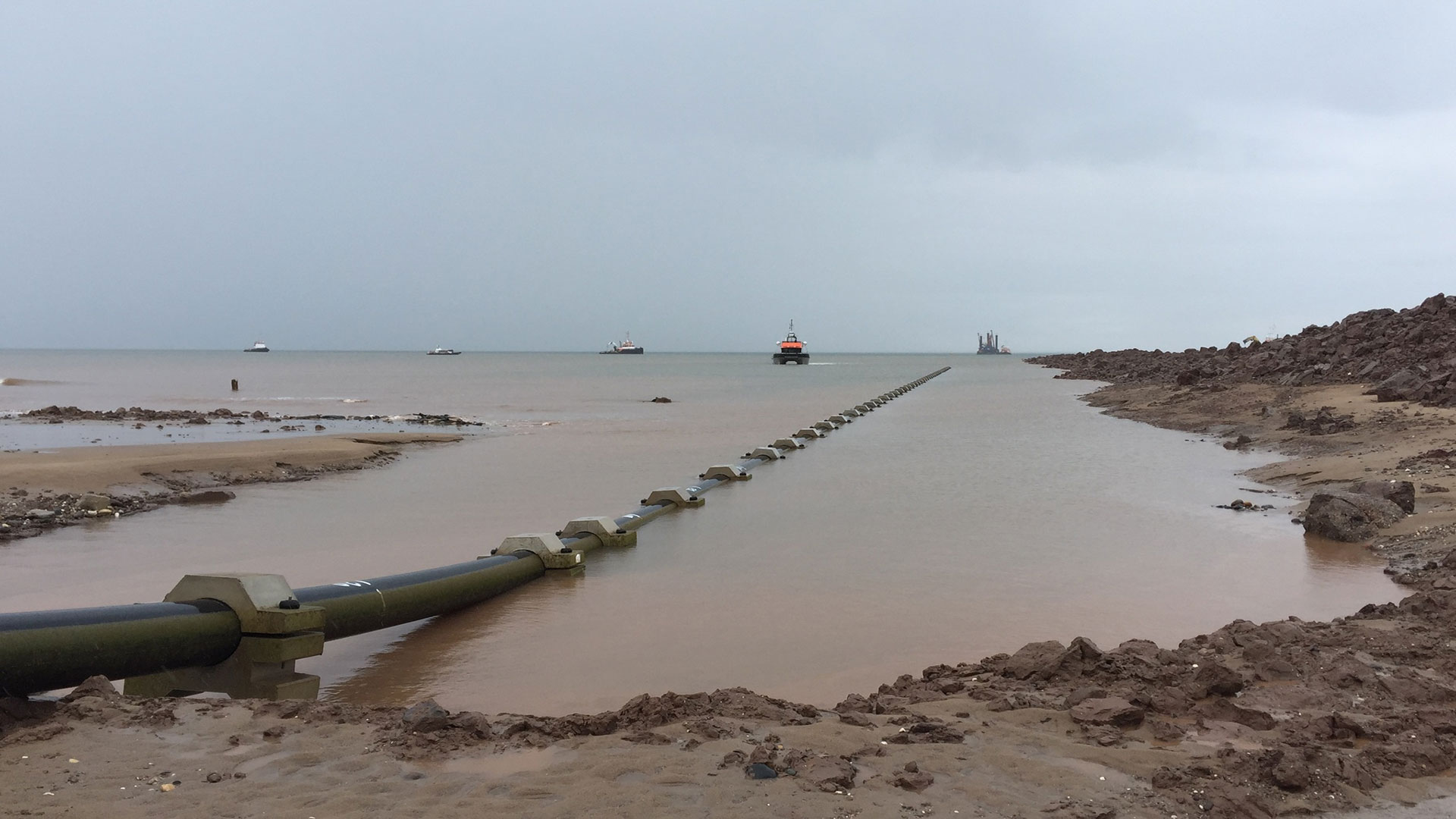 Metered Outfall Wheatcroft long sea outfall in the United Kingdom | Haskoning