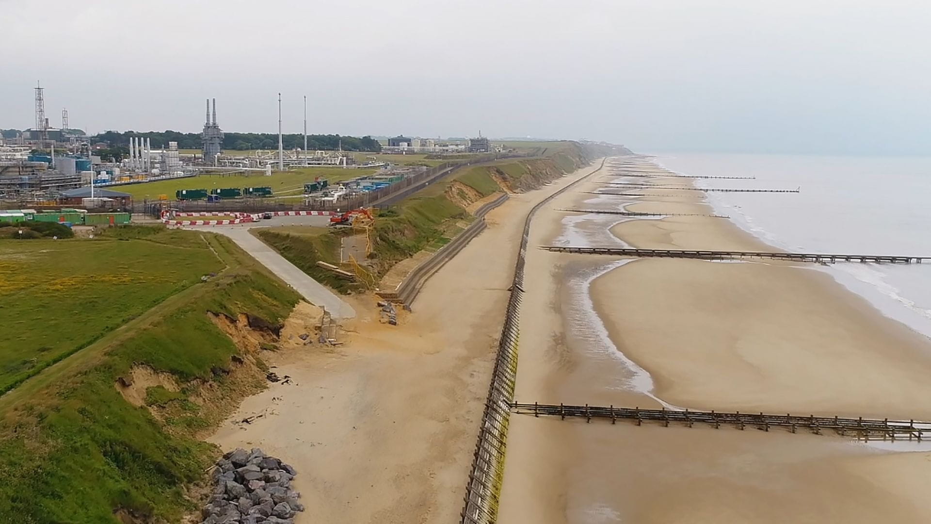 Sandscaping project in Bacton Norfolk