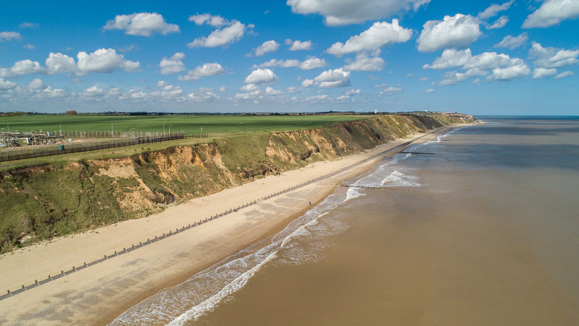 Sandscaping at Bacton, UK