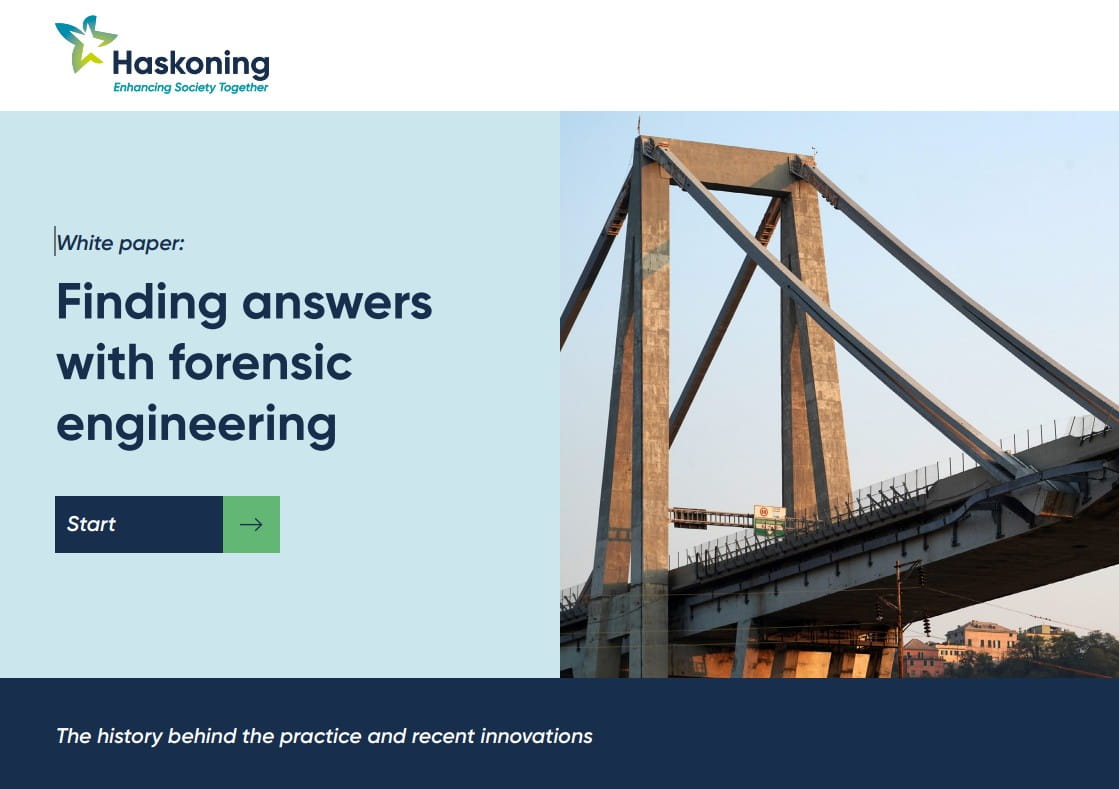 Whitepaper cover with the title 'Finding answers with forensic engineering'