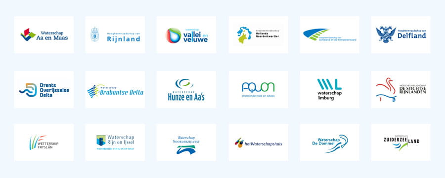Dutch water boards' logos