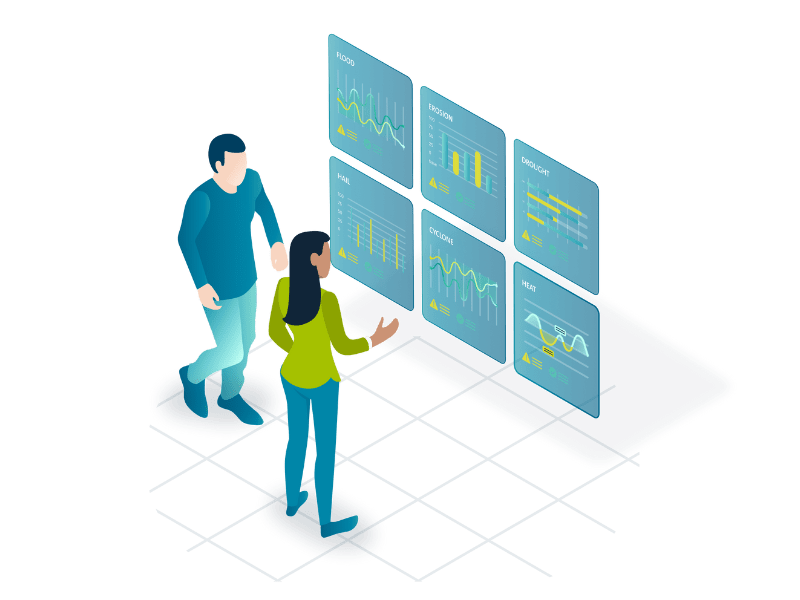 An illustration representing the data generated by Witness simulation software