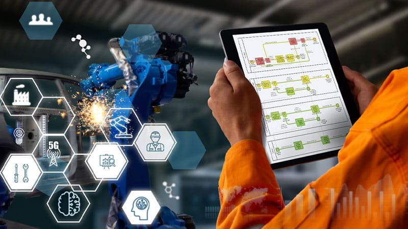 Digital solution being used on tablet