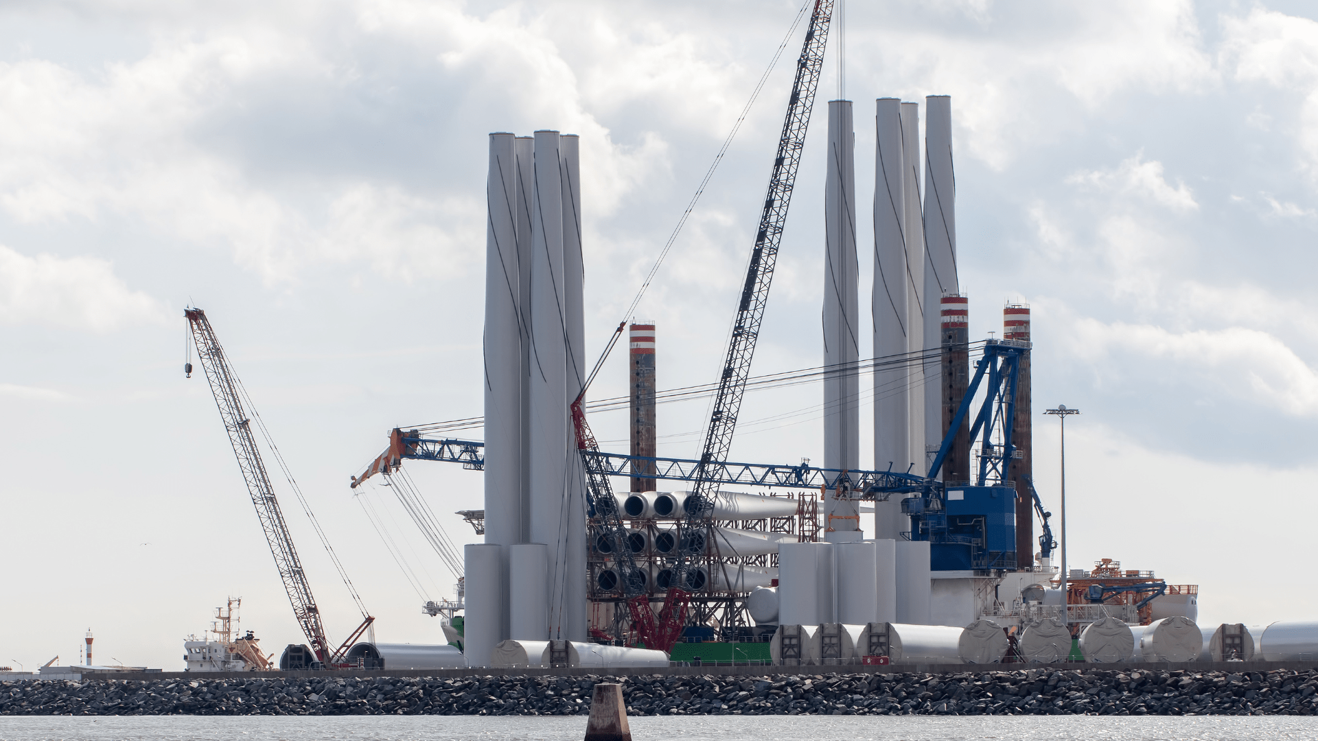 An offshore wind port