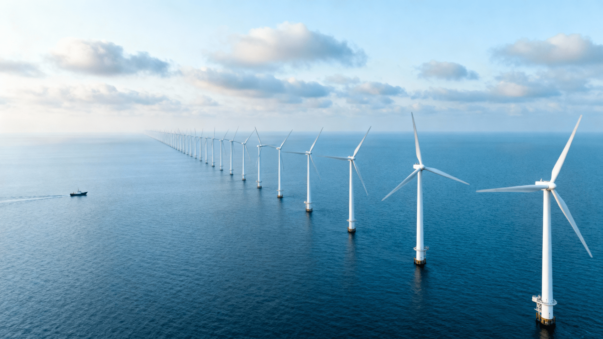 An offshore wind farm
