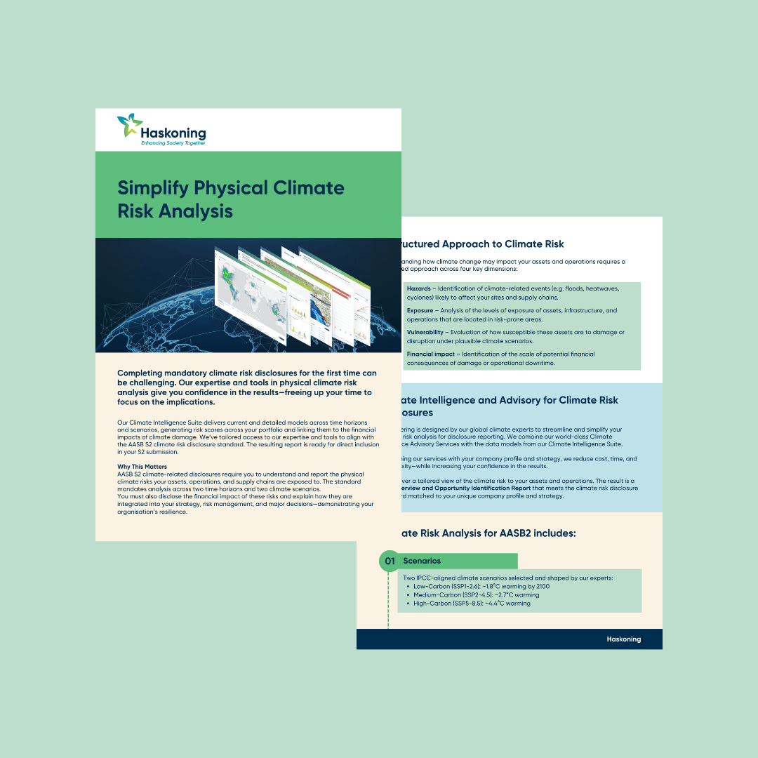 climate data brochure mock up image
