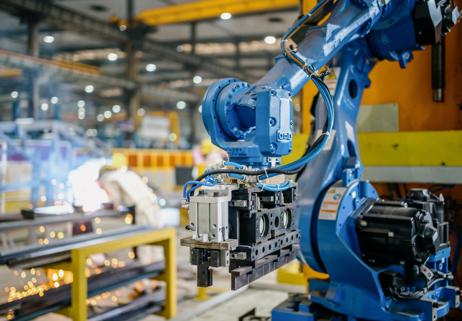 A robot in a factory