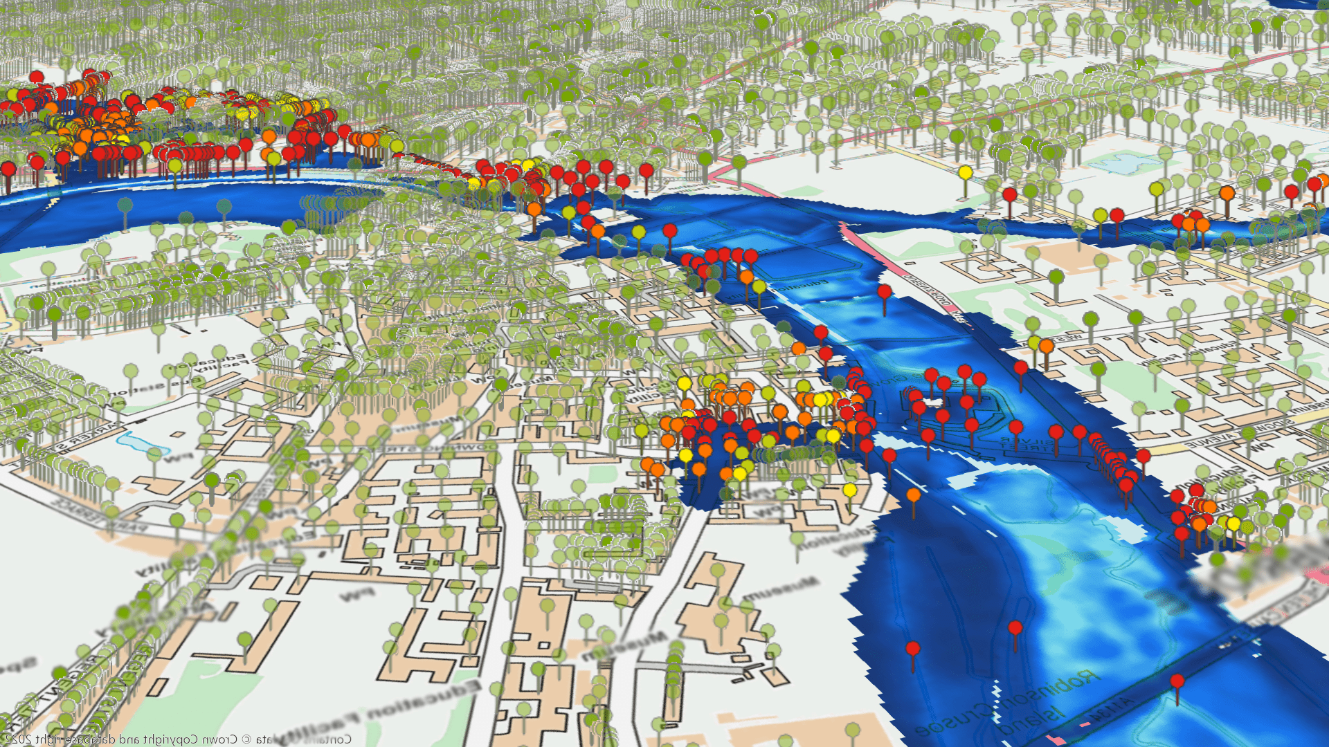 A digital climate risk overview 