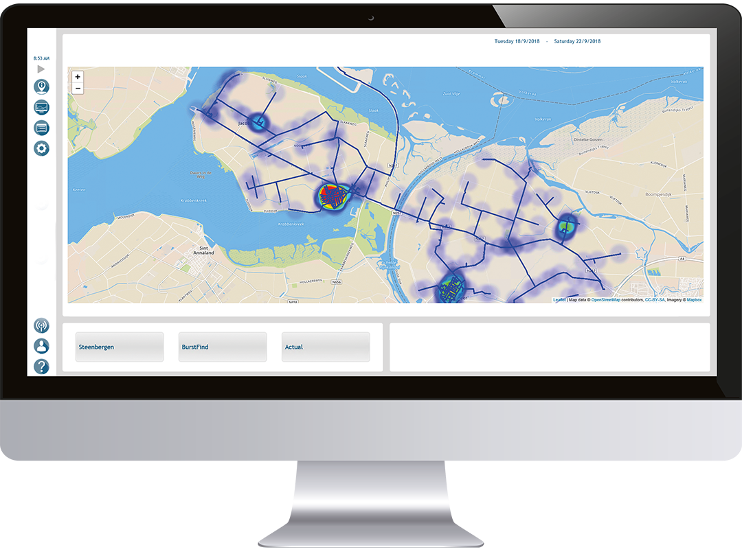 Aqua Suite software for leak detection and localisation