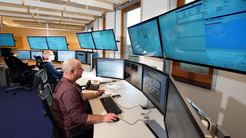 Operators in the control room