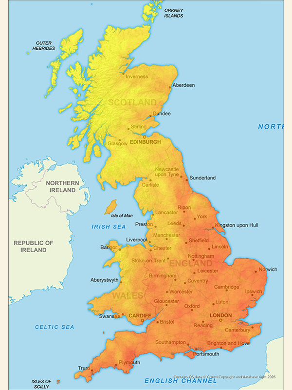 UK drought map