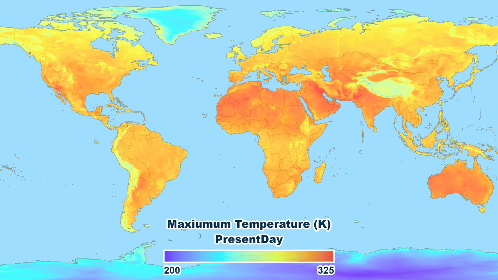 heat map of the world