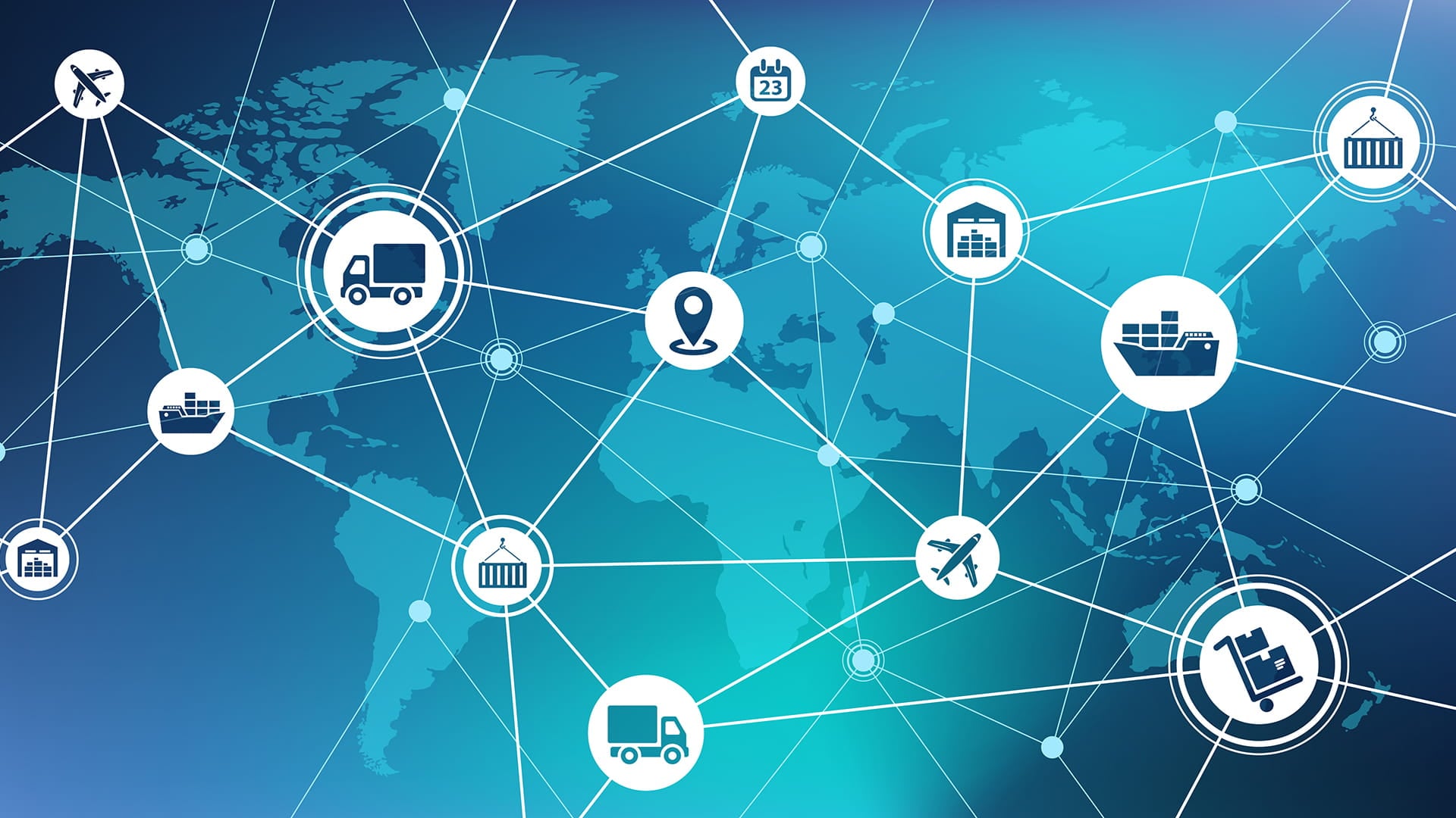 worldwide network of supply chain sites